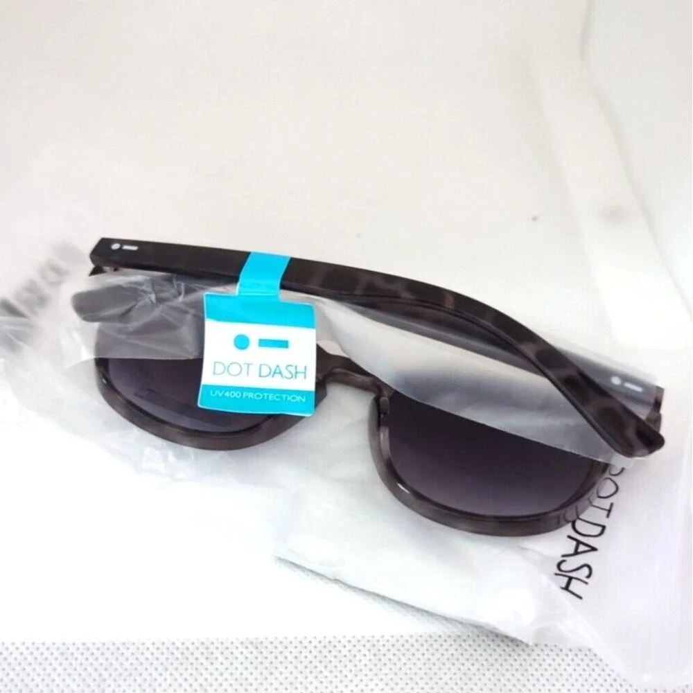Dot Dash Driver Men's Sunglasses - Gray Spotted/Black‎